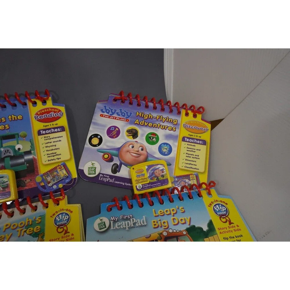 Leapfrog My First LeapPad Learning System Lot System Games Books Backpack Works!